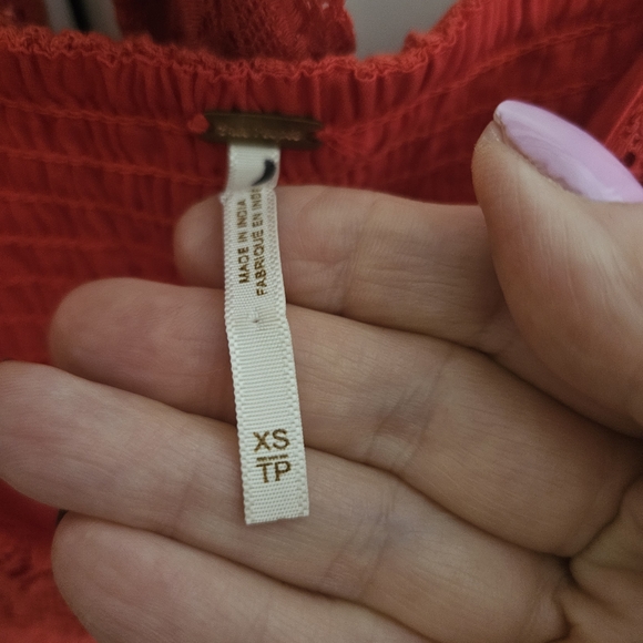 Red Lace Ruffle Dress - Picture 3 of 5